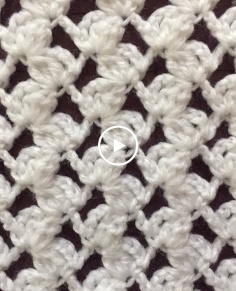 Crochet Breezy Summer Blanket  Stitch Tutorial ONE ROW REPEAT