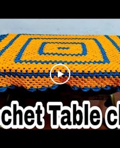 Crochet table cloth  Crochet square pattern