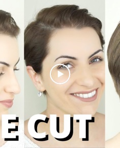 HAIRCUT TUTORIAL: HOW TO CUT YOUR PIXIE AT HOME. Haircutting  Trimming short hair for men and women