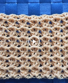 Crochet United Stitch Tutorial (ONE ROW REPEAT)~ Stitch for Shawls or Scarfs