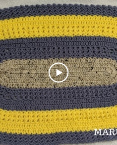 Oval shaped Crochet RugMatCarpet step by step crochet English Tutorial