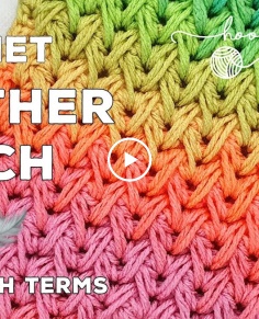 Crochet Feather Stitch (Great for Scarves or Blankets)  Stunning Textured Stitch