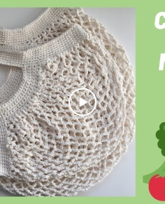 Crochet Market Bag! Reusable Washable Fun!