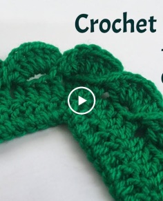 Crochet Wave Fan Edging Tutorial