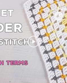 Block Stitch Crochet Border Tutorial (Easy Simple amp; Quick!)