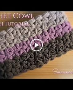 Crochet Cowl Jasmine Stitch Tutorial Lif Fular Yapimi Bufanda Punto JAZMIN