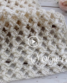 How to Crochet Easy Lacy Puff Stitch Scarf Crochet Video Tutorial