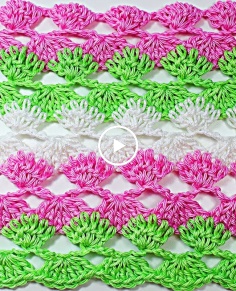 Crochet  stitch for spring and summer very easy