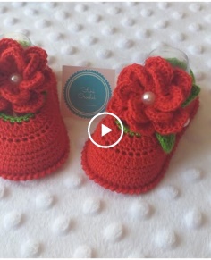 Crochet or Crochet Little Shoes * Susii Model * / 0 to 3 months.