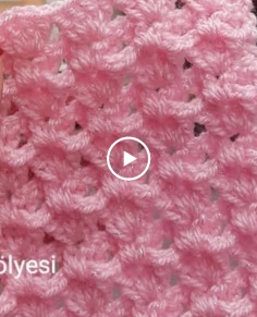 Kabartmali Sutasi Modeli  Crochet 3D Blanket
