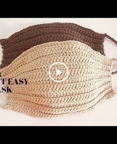 FACE MASK  HOW TO CROCHET EASY FACE MASK WITH FILTER