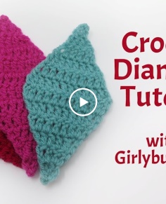 Crochet Diamond Tutorial  Girlybunches