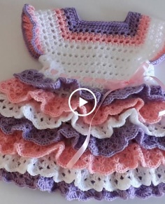 How to Crochet a Layered Baby Dress