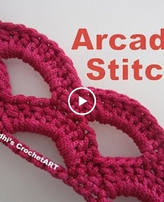How To Crochet Arcade Stitch Tutorial