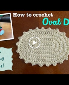 How to crochet Oval Doily