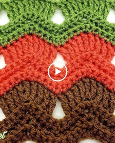 How To Crochet The Vintage Fan Ripple Stitch  BAGODAY CROCHET  TUTORIAL 519