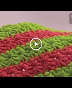 Crochet Dishcloth: Star Stitch