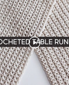 DIY Crocheted Table Runner