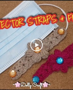 How To Crochet EAR PROTECTOR STRAPS band earsaver DIY tutorial crochet craft