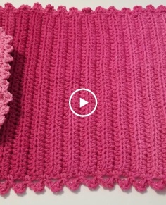 AG Crocheted Blanket & Pillow