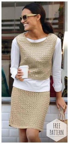 Knitted suit free pattern