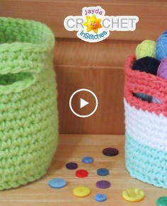 Baby Beautiful Basket - 6.5quot; Crochet Pattern amp; Tutorial