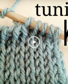 How to crochet Tunisian Knit Stitch