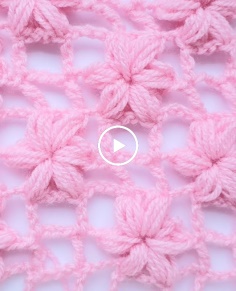 Jasmine flower crochet stitch ( intermediate)