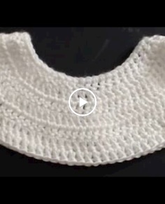 Crochet a baby dress.  How to crochet the top of a baby dress.