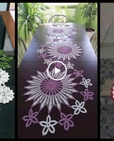 Most Beautiful And Outstanding Different Styles Crochet Table Runner Pattern And Idea&39;s