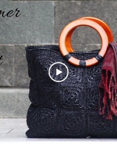 Crochet diy market bag