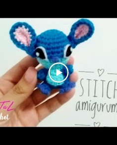 Llavero amigurumi de Stitch