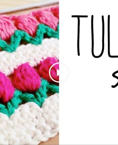How to crochet TULIP STITCH ? CROCHET LOVERS