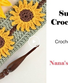 Sunflower Crochet Stitch Tutorial