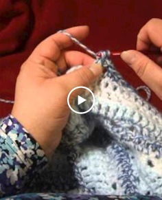 Wrapped double crochet stitch