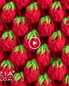 How to Crochet the Strawberry Stitch - Tunisian Crochet by Naztazia