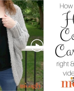 How to Crochet: Hygge Cocoon Cardigan (Right Handed)