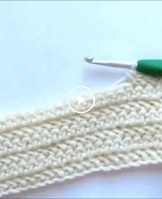 Crochet Stitch- How to Work a Herringbone Half Double Crochet