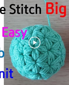 crochet jasmine stitch Bigball(eng sub)