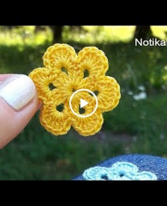 DIY Tutorial EASY Crochet Flower  How to Crochet Flower