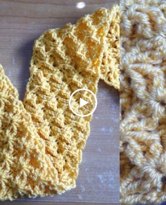Shining Star Stitch � Free Scarf Crochet Pattern - Warm Crochet Scarf - Scarf Tutorial - Right