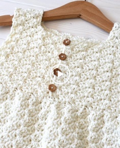 How to Crochet a Girls Pretty Shell Stitch Dress