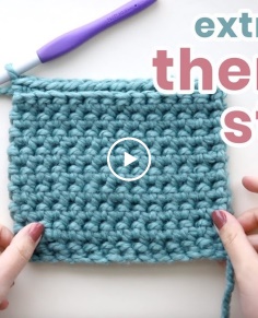 How to Crochet the Thermal Stitch - extra thick!