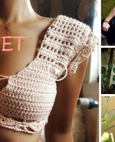 DIY Crochet mini crop topMayaLunaCorazon Crochet