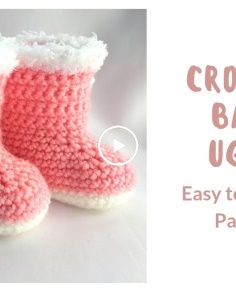 Crochet Baby Uggs!! Easy To Follow Pattern!!