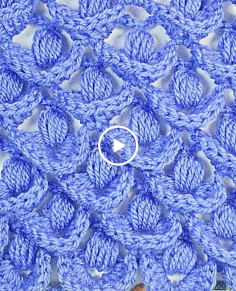 3D crochet stitch  very easy  crochet majovelcrochet