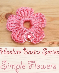 Absolute Beginner Crochet Series Ep 8: How to Crochet a Simple Flower
