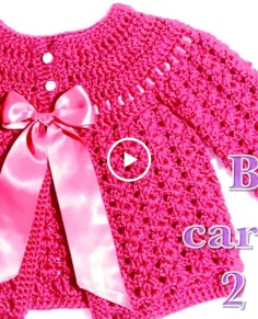 02 Crochet baby cardigan 0-3 months part 2 97