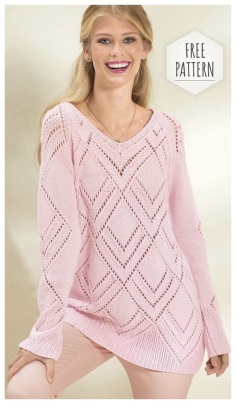 Pullover crochet free pattern