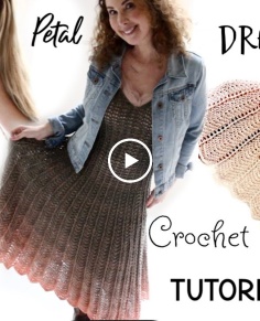 Petal dress Crochet Tutorial